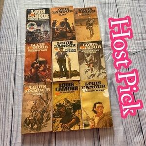 ✅HOST Pick✅ Bantam Books Louis L’Amour Western Novels, Lot of 9